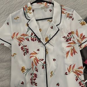 Gianni Binni Button Up floral blouse